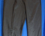 MENS OSCAR DE LA RENTA WEAR PLEATED FRONT BLACK PIN STRIPE DRESS PANTS 3... - £19.11 GBP