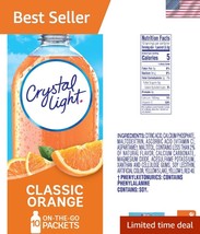 Classic Orange Drink Mix, 6 Convenient Sugar-Free Packets - Low-Calorie ... - $38.50