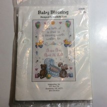 Baby Blessing 1641 Michelle Lash - Counted Cross Stitch Kit Vintage Imag... - $13.06