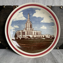 The Idaho Falls Temple Hand Painted Vernon Kilns Collector’s Plate Made ... - £31.97 GBP
