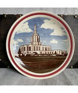 The Idaho Falls Temple Hand Painted Vernon Kilns Collector’s Plate Made in U.S. - $40.00
