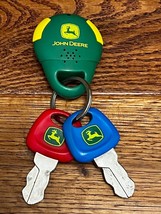 John Deere Toy Key Fob Keychain w/ Keys Set ~ Working Sounds! - £15.19 GBP