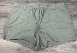 Torrid Sage Green Linen Blend Shorts Size 20 - £7.59 GBP