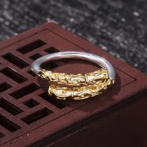 Hot Trendy Men&#39;s Incantation Retro Ring Stick Golden Hoop Curse Ring(1#) - £7.78 GBP+