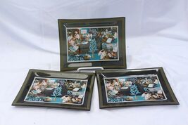 1950s SQUIBB DRUG Co PROMO Rauwolfia Root Medical INDIA Glass TRAYS  Lot... - $27.47 CAD