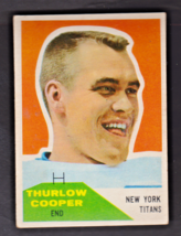 1960 Fleer Thurlow Cooper #72 Rookie Titans NM - $10.80