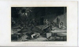 Rebel Shell Bursting in Union Hospital My Story of War Livermore 1887 Engraving - £27.21 GBP