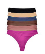 Women&#39;s Lightweight Soft Colorful No Line Laser Cut Thongs 12 Pack - $670.09 MXN