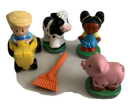 Fisher Price Little People App Tivity Lot 5 Action Figures Chunky Toys Animals - $17.72