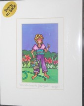 Suzy Toronto “She Who Loves to Grow Stuff ”  Matted Print, New in Factory Sealed - £5.58 GBP