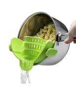 Snap &#39;N Strain Strainer. Clip On Colander. Fits all Pots &amp; Bowls. Heat R... - $18.99