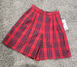 Polo Ralph Lauren Vtg Retro 90s Academia Preppy Plaid Cotton Short Sz 10... - $29.00