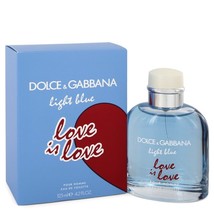 Light Blue Love Is Love by Dolce &amp; Gabbana Eau De Toilette Spray 4.2 oz for Men - £65.72 GBP