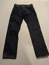 Wrangler Jeans Men&#39;s 36x32 Blue Pants Dark Denim Tag 36x32-VTG - $24.13