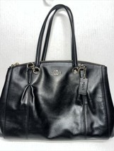 Coach  F36680 Black Smooth Leather Christine Satchel Handbag - $137.61