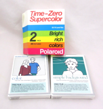 Polaroid Time-Zero Supercolor SX-70 Land Film 2 Pack EXP. 04/92 - £14.63 GBP