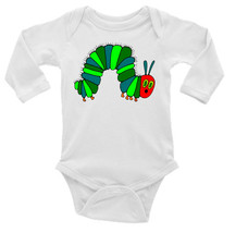 Hungry Caterpiller Short or Long Sleeves Onesie Bodysuit FREE SHIPPING - £17.29 GBP