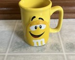 Vtg M And M’s World Yellow M&amp;M Coffee Mug NEW W/O Box / Collectors - £18.63 GBP