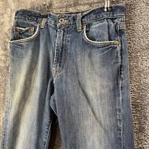 Vintage Lucky Brand Jeans Mens 30W 35L 30x35 Medium Wash Fade USA Made S... - $17.49
