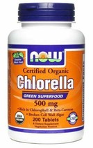 NOW Foods Chlorella 500 mg (Certified Organic) - 200 Tablets - $19.58