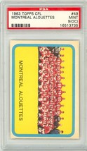 1963 Topps CFL Montreal Alouettes #49 PSA 9 (OC) P1276 - $13.86