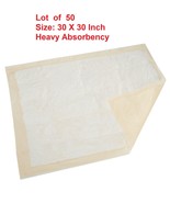 50 Ct, Heavy Absorbency Underpad 30 x 30 QUILTED Dog Puppy Training Pee ... - £29.59 GBP