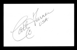 Vintage Sports Autograph on Card Cathy Turner Olympics Speed Skater - £15.56 GBP