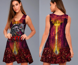 Ratt Rat Printed Polyester A-Line Dress Feel Confident and Beautiful - £19.51 GBP+