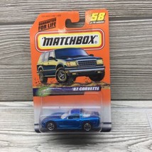 Matchbox # 58 Of 75 Blue 1997 Corvette Mib Fast Ship Mattel Wheels - £3.93 GBP