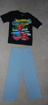 Boys Pants Set Disney 2 pc Cars Lightning McQueen Short Sleeve Black Gray-sz 4 - $15.84