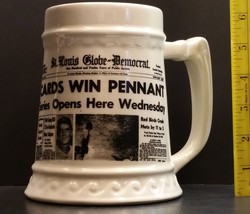 Vintage “Cards win Pennant” 1964 Ceramic Beer Stein Made in USA - £15.97 GBP
