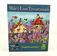 Mary Lou Troutman Songbirds and Lilacs Puzzle 550 Pieces NEW SEALED - £17.19 GBP