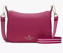 Kate Spade Rosie Crossbody Purple Leather WKR00630 Dark Raspberry NWT $349 FS - £108.27 GBP