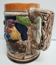 Vintage Beer Stein German Style Made In Japan German Woman &amp; Man 5&quot; Tall  - £10.51 GBP