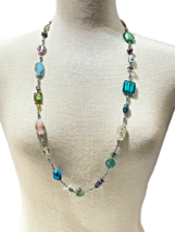Premier Designs Venetian Necklace Multi-Color Glass Fashion Jewelry 2013-2014 - £14.24 GBP