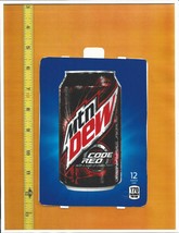 HVV Size Mountain Dew Code Red 12 oz CAN Soda Vending Machine Flavor Strip - £2.38 GBP