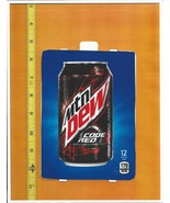 HVV Size Mountain Dew Code Red 12 oz CAN Soda Vending Machine Flavor Strip - $4.10 CAD