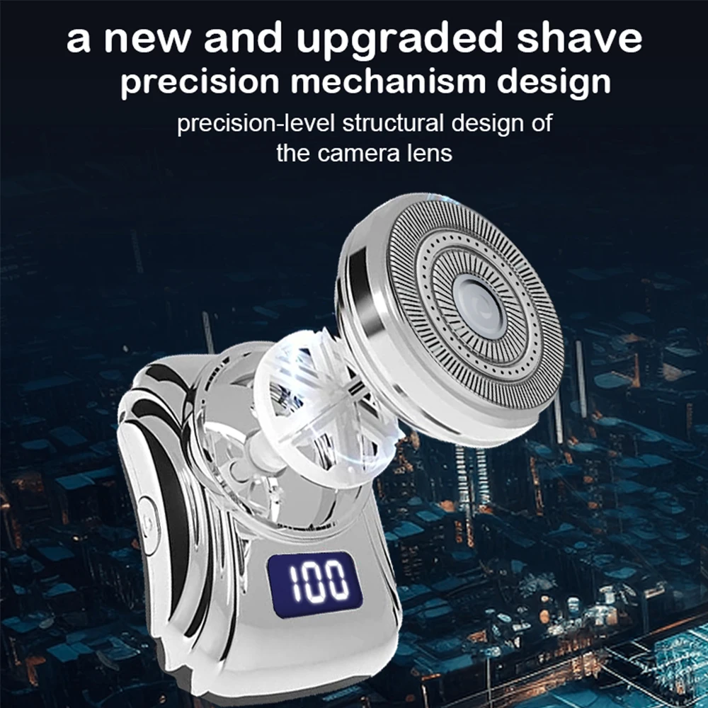 Portable Electric Shaver For Men&#39;s Shaving Machine Beard Trimmer Mini - £17.57 GBP
