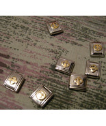 ESSENZA  ITALIAN CHARM - LINKS TOGETHER MAKES A BRACELET - NEW - GOLD PHI - $27.87 MXN