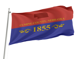 Cuming County, Nebraska Flag,Size -3x5Ft / 90x150cm, Garden flags - $29.80