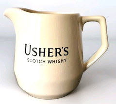 USHER&#39;s Scotch Whisky Advertising Ceramic Pitcher Vtg Wade Regicor England - £7.64 GBP