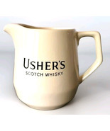 USHER&#39;s Scotch Whisky Advertising Ceramic Pitcher Vtg Wade Regicor England - $13.47 CAD
