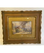 HH howard painting country home beautifully framed Gesso 12”x15” Signed - $15,872.41 MXN