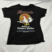 Roscoe&#39;s Unisex House of Chicken n&#39; Waffles Graphic Print T-Shirt Black CMedium - £12.05 GBP