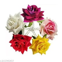 Indian Women 10Pcs Rose Flower Hair Accessories For Fashion Jewelry Wedd... - $21.12