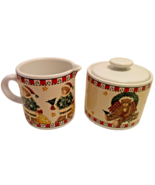 Sakura Debbie Mumm Christmas Bears Creamer &amp; Sugar Bowl - €12,70 EUR