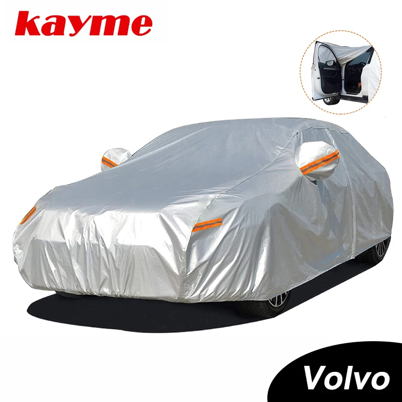 Kayme Waterproof Car Covers Outdoor Sun Protection Cover For Volvo XC60 V70 S80 - £52.09 GBP+