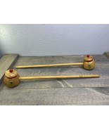 Long Handles BBQ SET Grilling Wooden Salt and Pepper Shaker Vintage Japa... - £19.30 GBP