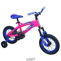 Huffy Flair 12-inch Kids Bike with Training Wheels Bicycle Girls - £91.06 GBP