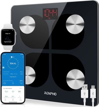 Renpho Rechargeable Smart Scale, Digital Weight Scale For Body Weight,, ... - £35.23 GBP